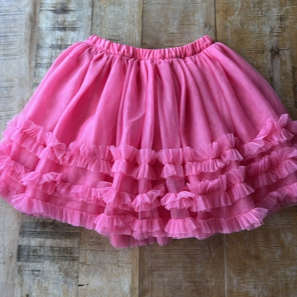 Gymboree Vibrant Pink Tulle Skirt size 8